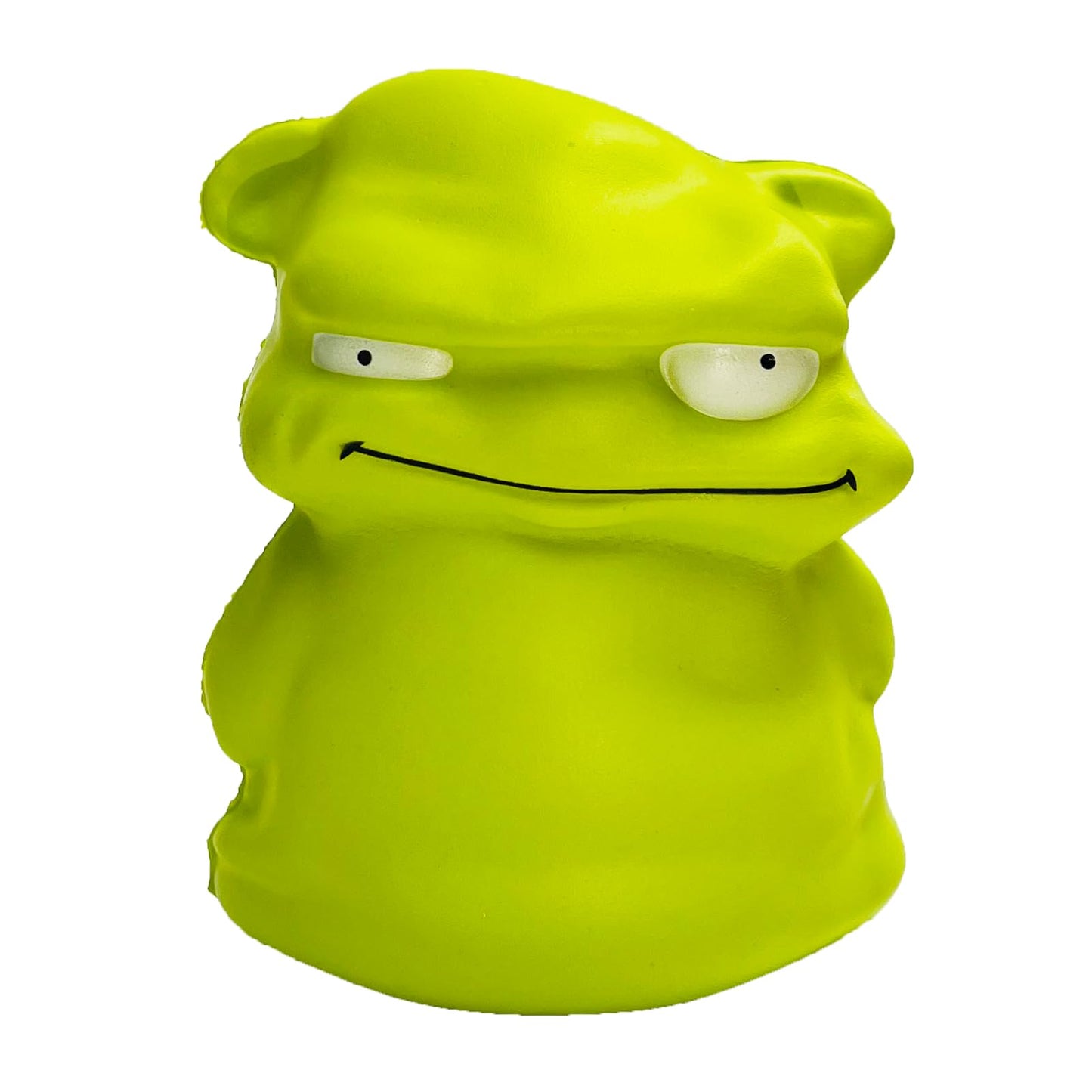 Funnysquee Adorable Mini Green Monster Slow Rising Squishy, Stress Relief, Fun For Kids, In Convenient 4.7' Size