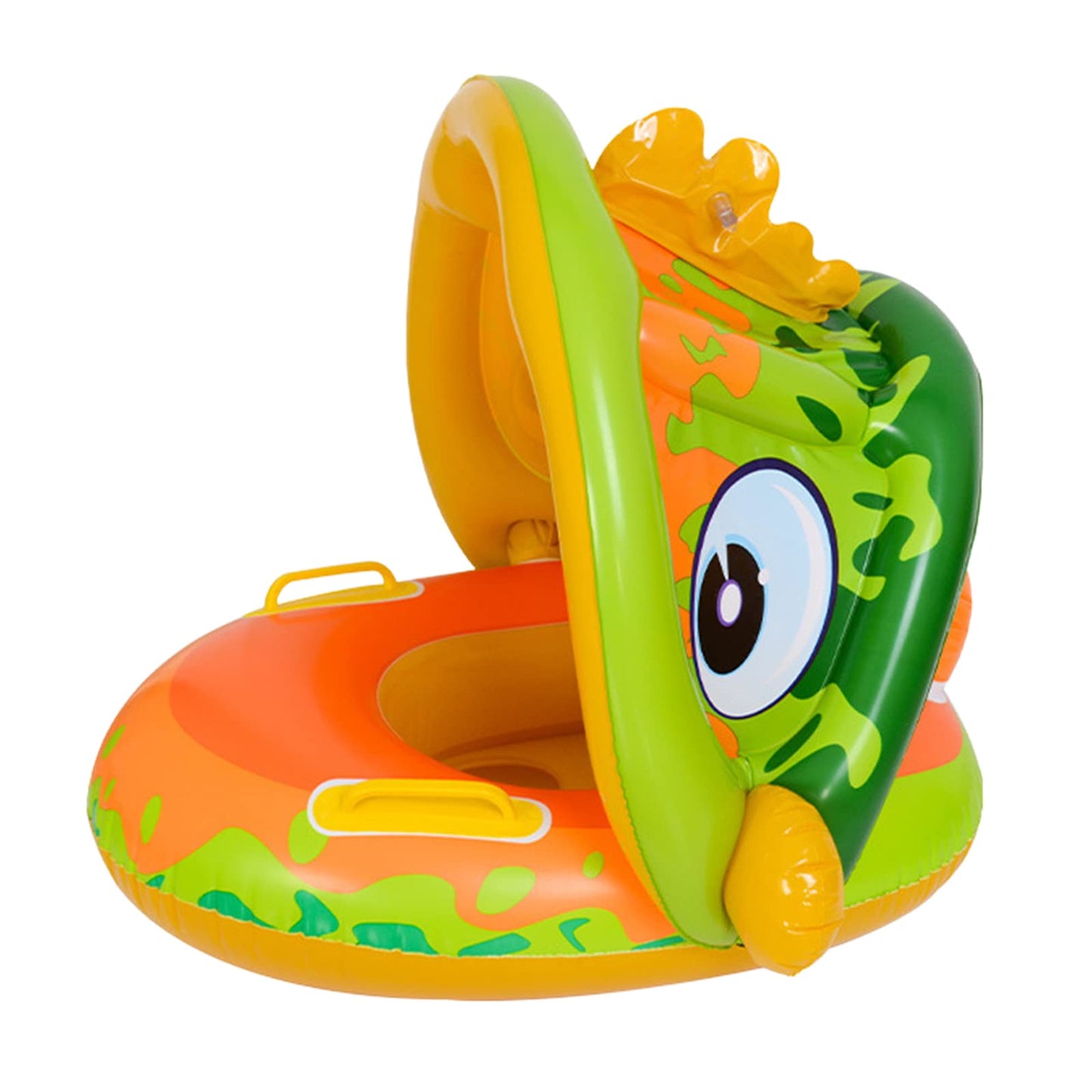 Baby Swimming Float Inflatable, Baby Pool Float Ring With Sun Canopy Inflatable, Inflatable Swimming Floats For Age Of 6-36 Mont