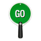 Liontouch - Stop & Go Sign, Red & Green – 8.9 X 5.5 In | Durable & Reversible Lollipop-Shaped Foam Toy Paddle For School Patrolling Kids | Ideal For Teaching Children Traffic & Street Safety
