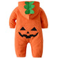 Acehcear Baby Pumpkin Costume Baby Halloween Costumes Kids Hooded Romper Orange Onesie Unisex 3-6 Months