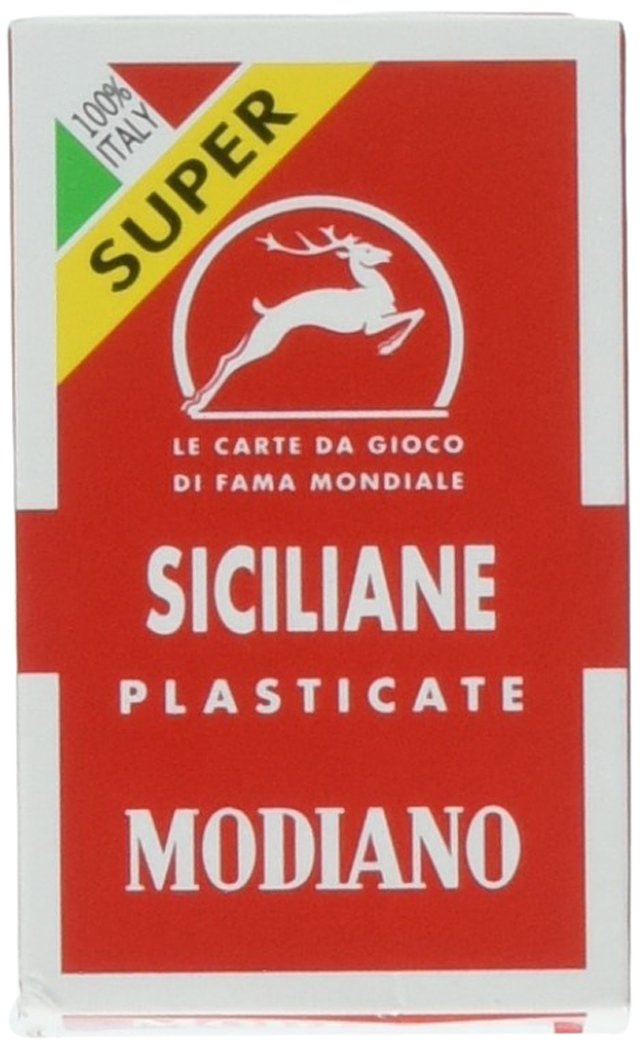 Italian Sicilian Scopa Playing Cards By Modiano