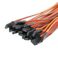 OliYin 20pcs 5.90inch 22awg 60 Cores Male to Male Lead Plug Servo Extension Wire Cable Line for RC Model Aircraft Stranded Futab