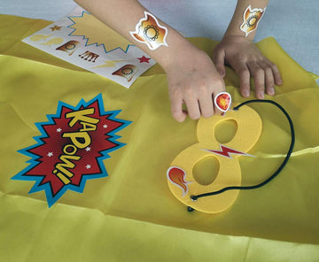 Adjoy 24 Sets Kids Superhero Capes And Masks Birthday Party Dress Up Capes Costume - Mixed Colors
