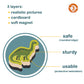 Dinosaurs Fridge Magnets For Kids, 50 Pcs Refrigerator Magnets For Toddlers, Create A Scene Magnetic Play Sticker Book Travel Game Educational Toys For Kids