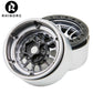 RhinoRC MOZA 1.9 Inch Negative Offset Aluminum Wheel Rim, 4PCS RC Beadlock Wheels for 1/10 RC Crawler Axial SCX10 RR10 Wraith TR