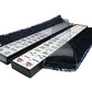Linda Li American Mahjong Set - 166 Premium White Tiles, Blue Paisley Bag, Standard Size, Melamine, Model MJPAIS-BLUE