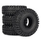 4Pcs Rubber 110X40Mm 1/10 Rc Crawler 1.9 Tires With Foam Inserts For Gen7 Gen8 Scx10 Trx4 Upgrades (D-110X40Mm)
