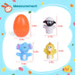 Fun Little Toys 12 Pcs Easter Eggs Prefilled With Animal Finger Puppets, Easter Party Favors, Easter Basket Stuffers, Fillers Ea