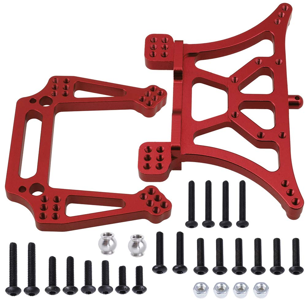 Hobbypark Aluminum Front & Rear Shock Tower Mounts Replace 3638 3639 For 1/10 Traxxas Slash 2Wd Upgrade Parts Fit Rustler Vxl Ba