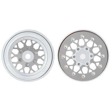 TCRC 4PCS Grade 5 Titanium Wheel Face Aluminum 1.0 Inch Wheel Hubs for 1/24 Axial SCX24 TRX4M FCX24 Redcat Ascent-18 1/18 RC Roc