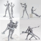 Gnallang Action Figures Pvc Model (Grey Color) With Box Drawing Figure Models For Artists(Female+Male)