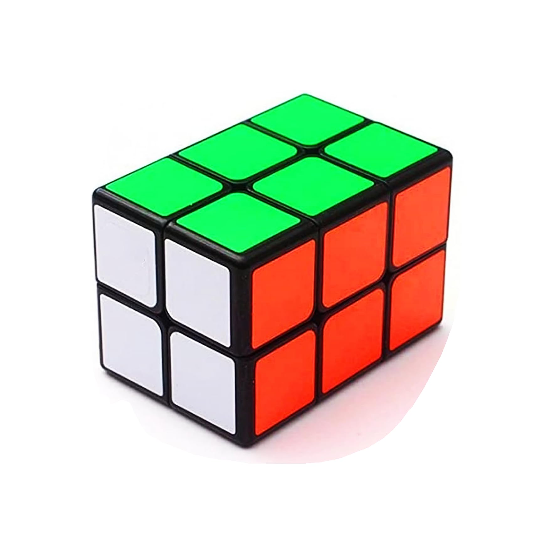 CuberSpeed 2x2x3 Black Cuboid Magic Cube with Corner Cutting Ability ...