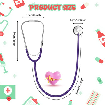 Kids Stethoscope, Real Working Nursing Stethoscope for Kids Role Play, Doctor Game Toy for Girls, Boys Doctor Nurse Cosplay Cost