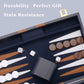 Backgn Set - Classic Board Game with enhanced Leather Case - Portable Travel Strategy Backgn Game Set for mature-themeds  Kids (18inch  Navy)