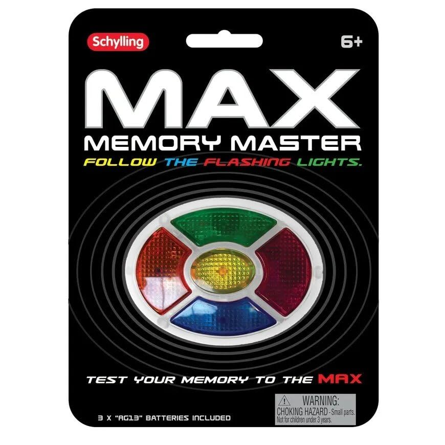 Big Game Toys~Max Memory Game Simon Says Handheld Electronic Game Lights Sound Travel Portable + Free Sticker