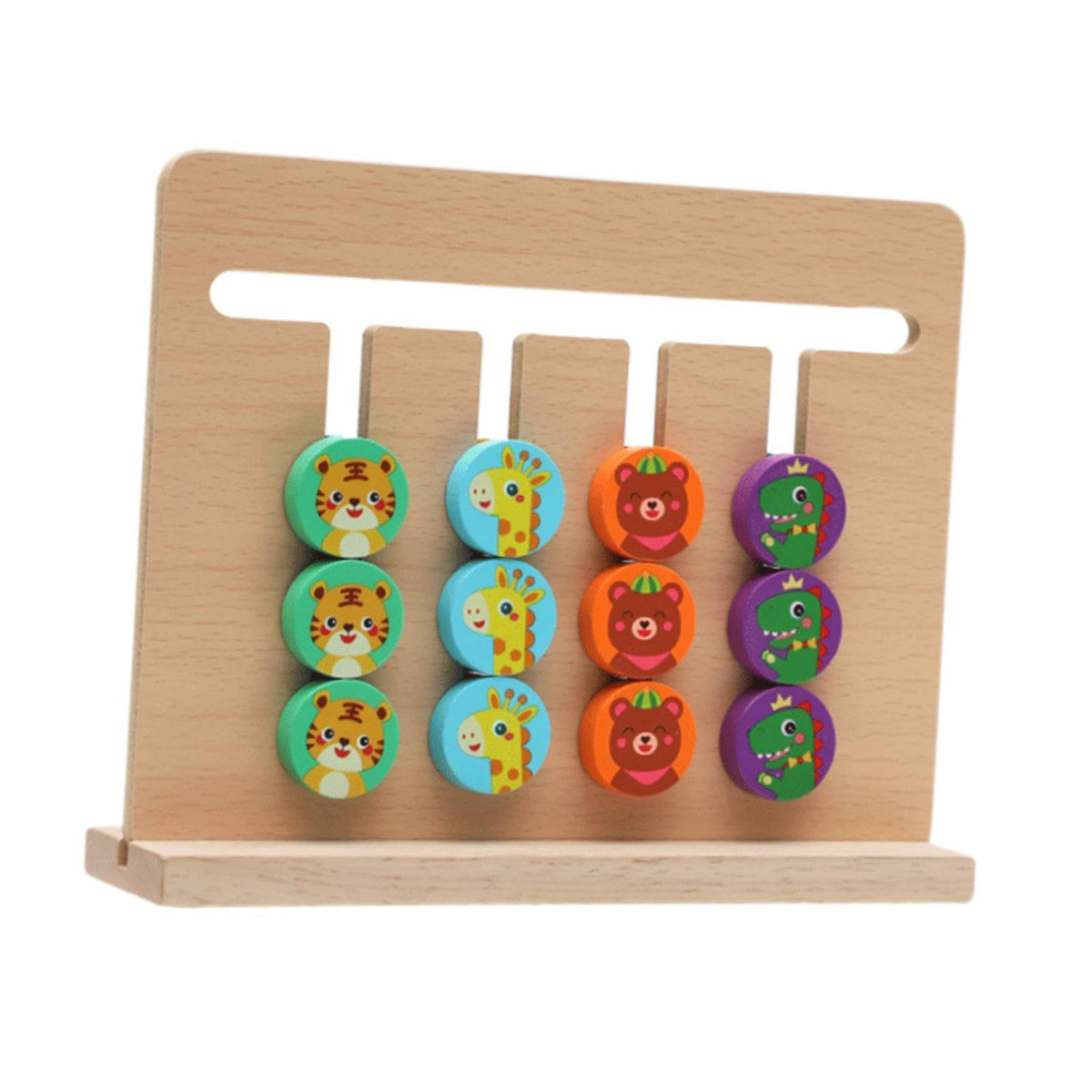 LOOM TREE Slide Puzzle Toy Preschool Jigsaw Board Game for Kids 3 4 5 Years Old Travel | Preschool Toys & Pretend Play | Wooden 