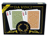 Da Vinci Palermo, Italian 100% Plastic Playing Cards, 2 Deck Set With Hard Shell Case And 2 Cut Cards (Bridge Size Regular Index)