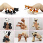 Mimidou Cute Animal Finger Puppets Toys 5 Set, Panda, Squirrel, Cat, Shiba Inu, Pug, Role-Telling Animal Puppets, An Excellent G