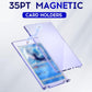 100ct Magnetic Card Holder  35pt One Touch Card Holder  U-V Protectors Hard Plastic for Trading Cards  Magnet Case  Sports  Game  Football  Baseball Cards Holder