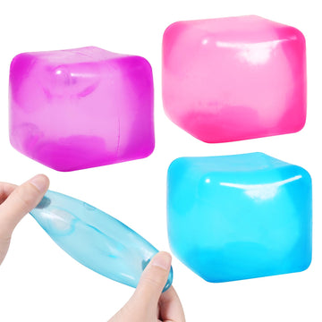 3Pack Stress Cube Squishy Stress Balls For Kids Ice Cubes Squishy For Adults Sensory Fidget Toy For Your Best Mellow And Chill S