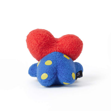 Tata Character Plush Stuffed Animal Elastic Hair Tie Band Accessories For Girls, Red/Blue