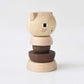 Wee Gallery Wood Stacker (Cat) Classic Learning Toy For Baby Development, Motor Skills, Problem Solving Activity, Child Safe Natural Materials, For Ages 18 Months And Up