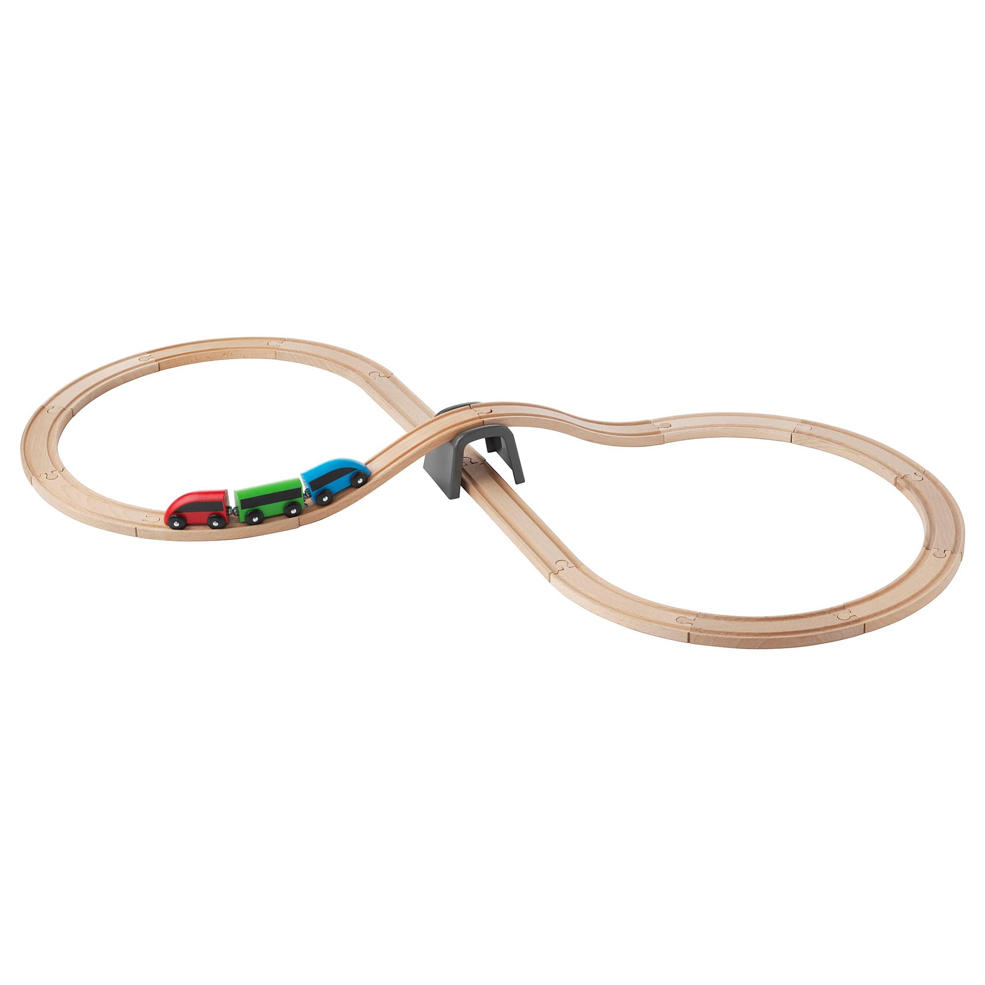 Ikea Lillabo 20-Piece Basic Train Set Multicolour