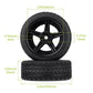 Hobbyfire Pre-Glued Od 2.6'' 12Mm Hex Wheels Rims And Rubber Tires For Traxxas Tamiya Hpi Hsp Redcat Rc 1/10 On Road Racing Car,