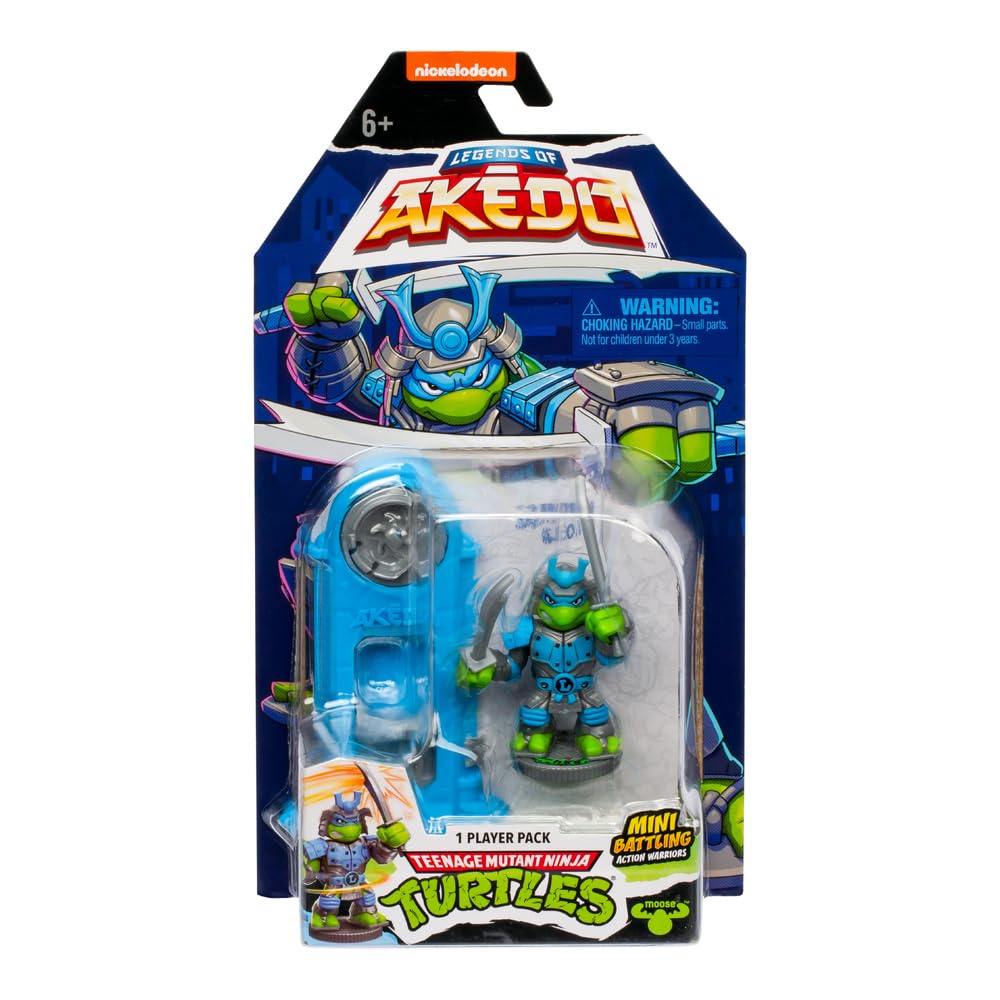 Legends of Akedo Teenage Mutant Ninja Turtles (TMNT)  Mini Battling Warriors  8 Mini Battling Warriors to Collect Including New Fighters  with Unique  (Samurai Leo)