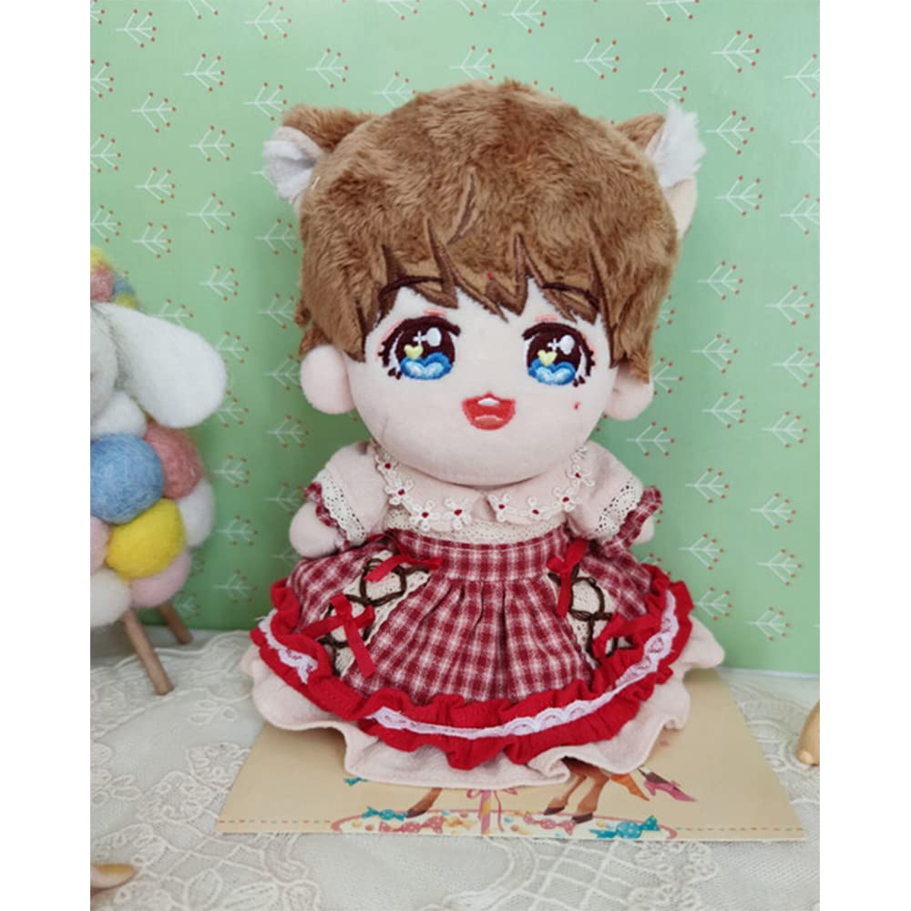 Niannyyhouse Little Red Hood Dress Cloak 6In/15Cm Plush Doll Clothes Accessories