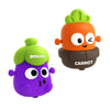 Innovitoy Press & Go Veggie Runner Toy Pack Of 2 For Kids With Bright Brinjal & Carrot Designs, Push And Go Action Toy Cars, Bes
