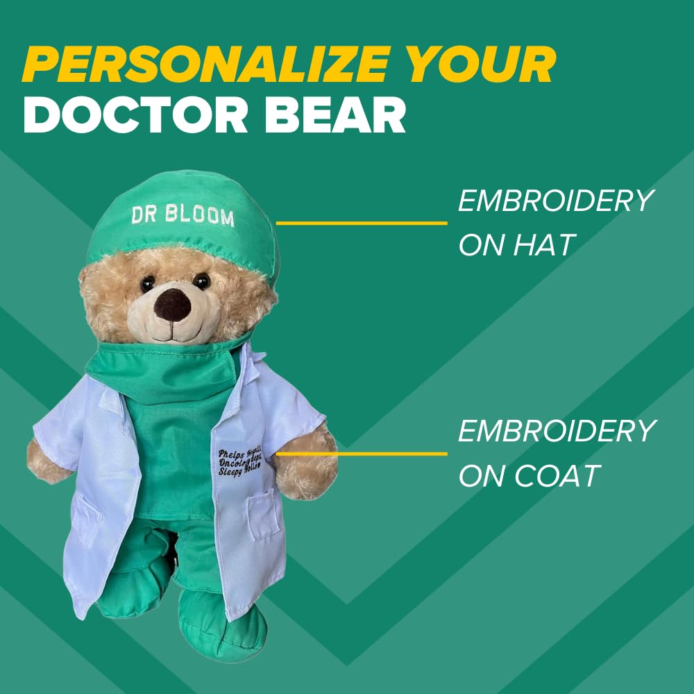 Zzz Bears Personalized Doctor Teddy Bear, Thoughtful Gift For Doctors, Spouses & Kids