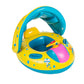Jellydog Toy Baby Swimming Float  Baby Pool Float with Canopy  Inflatable Infant Pool Swimming Boat with Sunshade  Babies Swimming Float  Baby Pool Toy