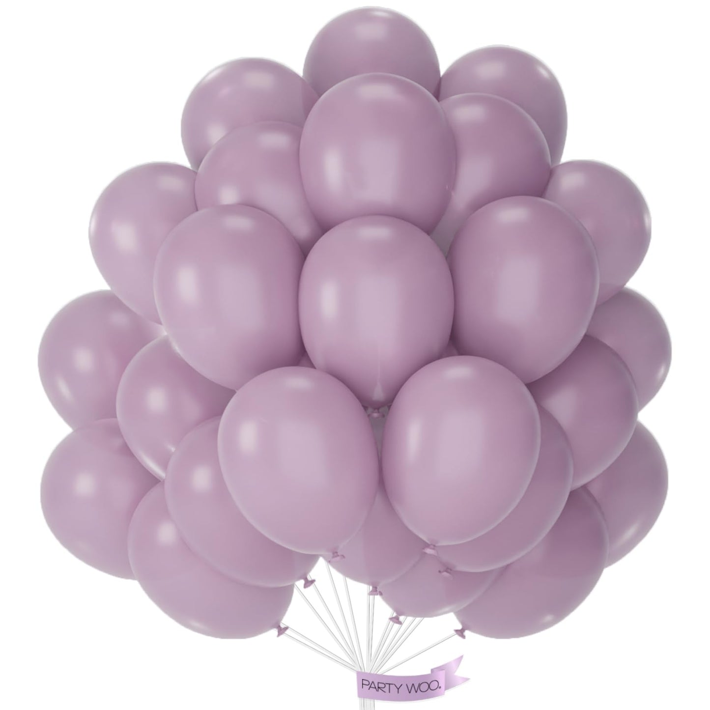 Partywoo Dusky Purple Balloons, 50 Pcs 12 Inch Boho Purple Balloons, Purple Balloons For Balloon Garland Or Balloon Arch As Party Decorations, Birthday Decorations, Wedding Decorations, Purple-F29