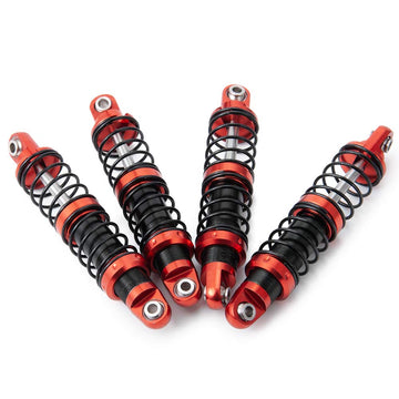 Que-T 4pcs Metal Shock Absorber Damper for 1/10 RC Crawler Car SCX10 D90 TRX4 TRX6 (75mm)