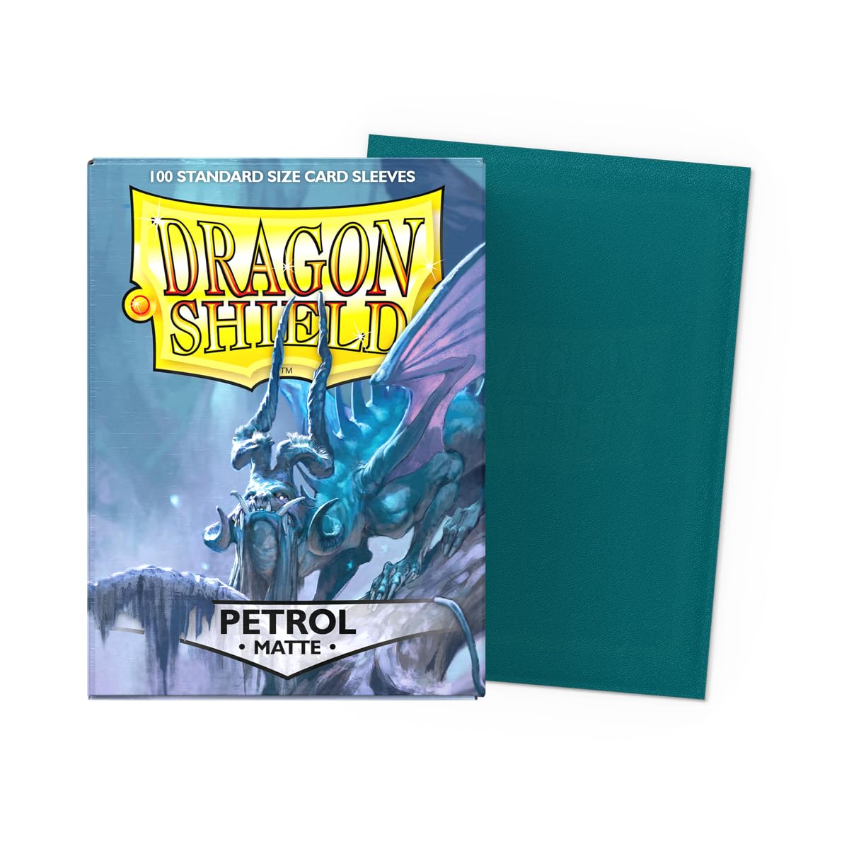 Dragon Shield | Standard Size Card Matte Sleeves | 100 CT - Smooth & Tough enhanced TCG Sleeves | Compatible with Pokemon  Flesh & Blood  One Piece & Magic The Gathering | Petrol