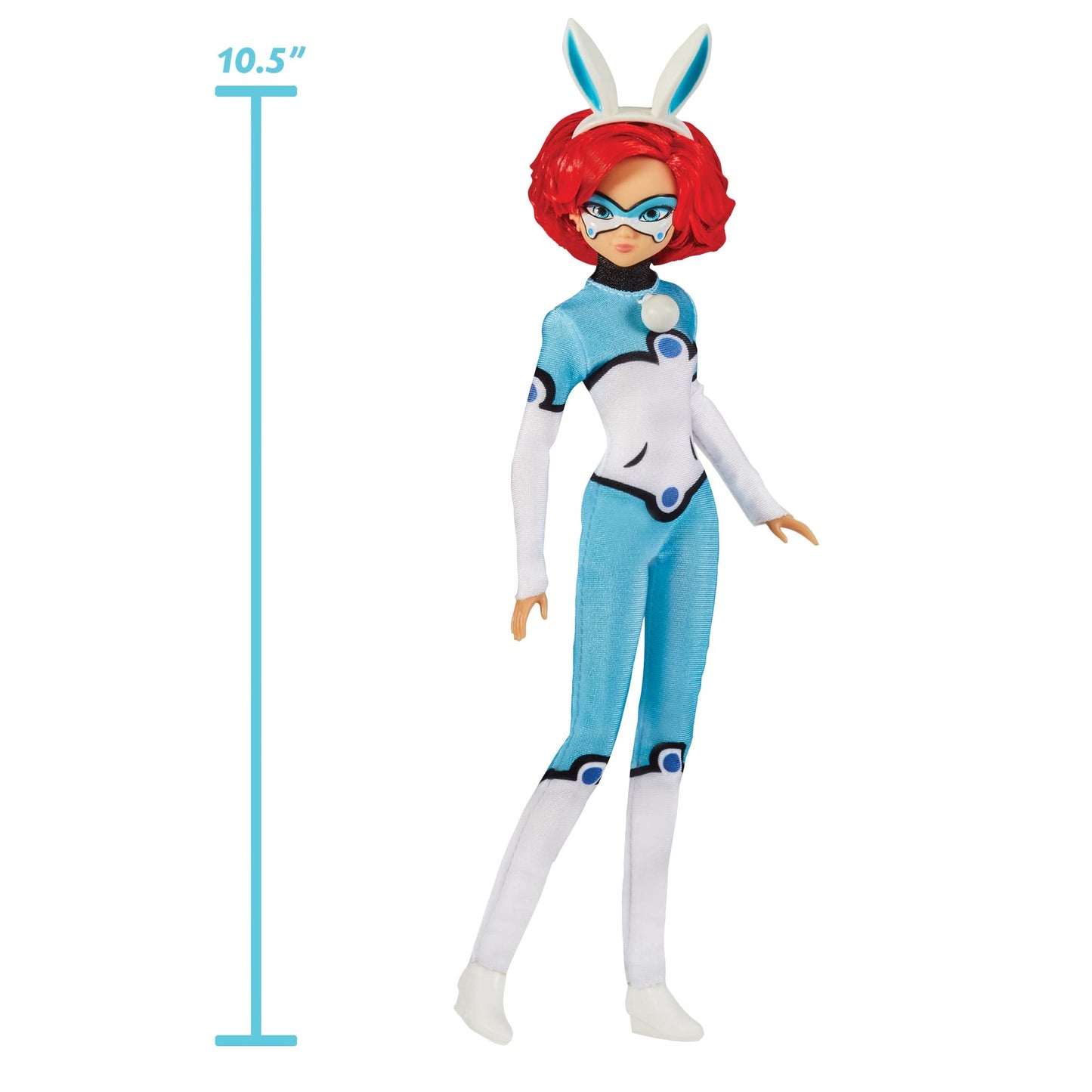 Miraculous Ladybug Bunnyx 10.5' Fashion Doll With Fluff Kwami And Bunny Ears Headband By Playmates Toys