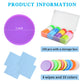 100 Pcs 1 Inch Dry Erase Tokens Game Tokens Set Dry Erase with A Storage Box and 4 Wipes Reusable Game Discs for Tabletop Games DIY Plastic Learning Counters Chips 1 Inch