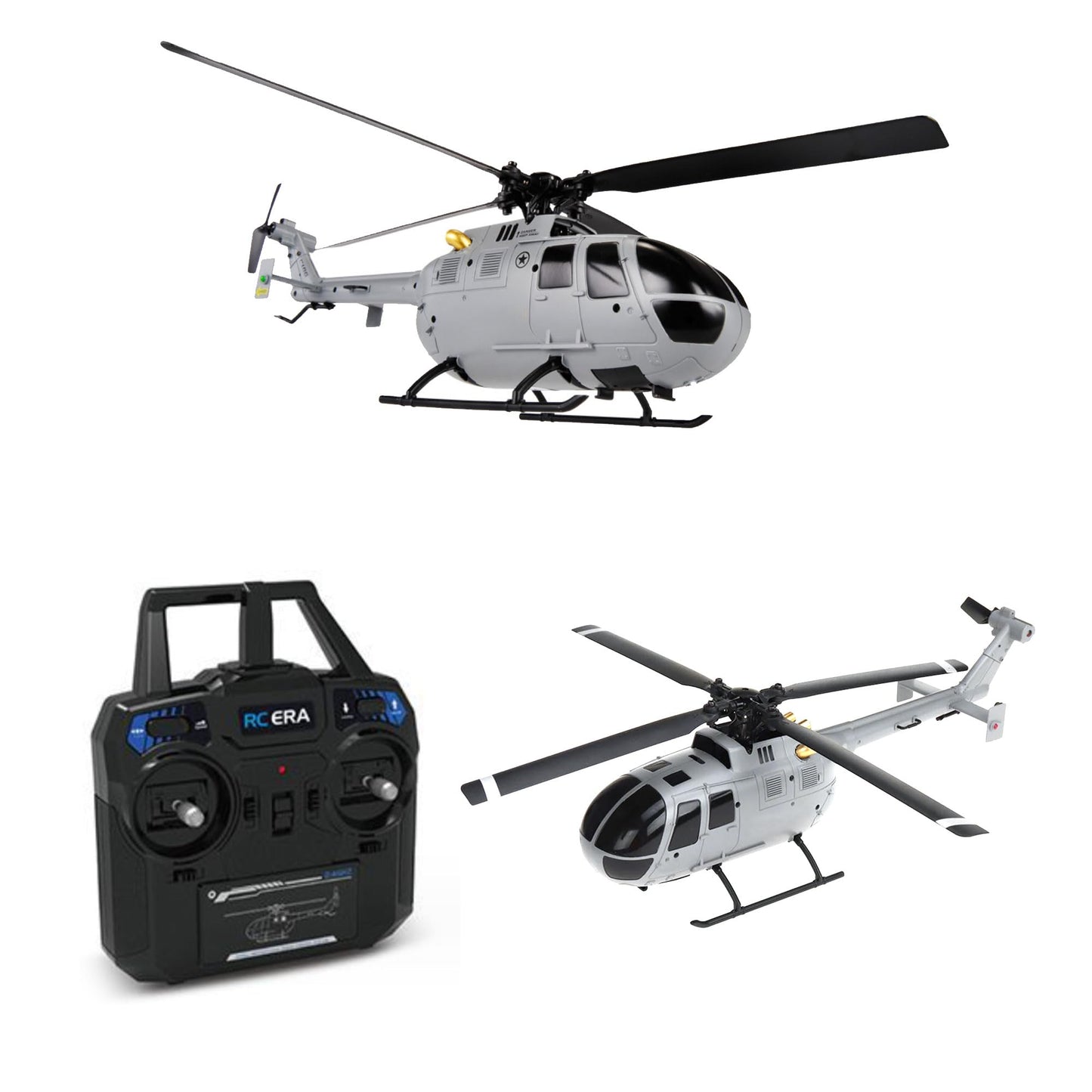 Remote Control Helicopter,4Ch Rc Helicopter Rtf With Aileronless Design And 6-Axis Gyro, Modularized Battery, One-Key Takeoff/La