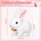 Easter Plush Interactive Realistic Bunny Robot, My Realistic Bunny Toy, Interactive Bunny Toys,Talking,Walking Twitching, And Sh
