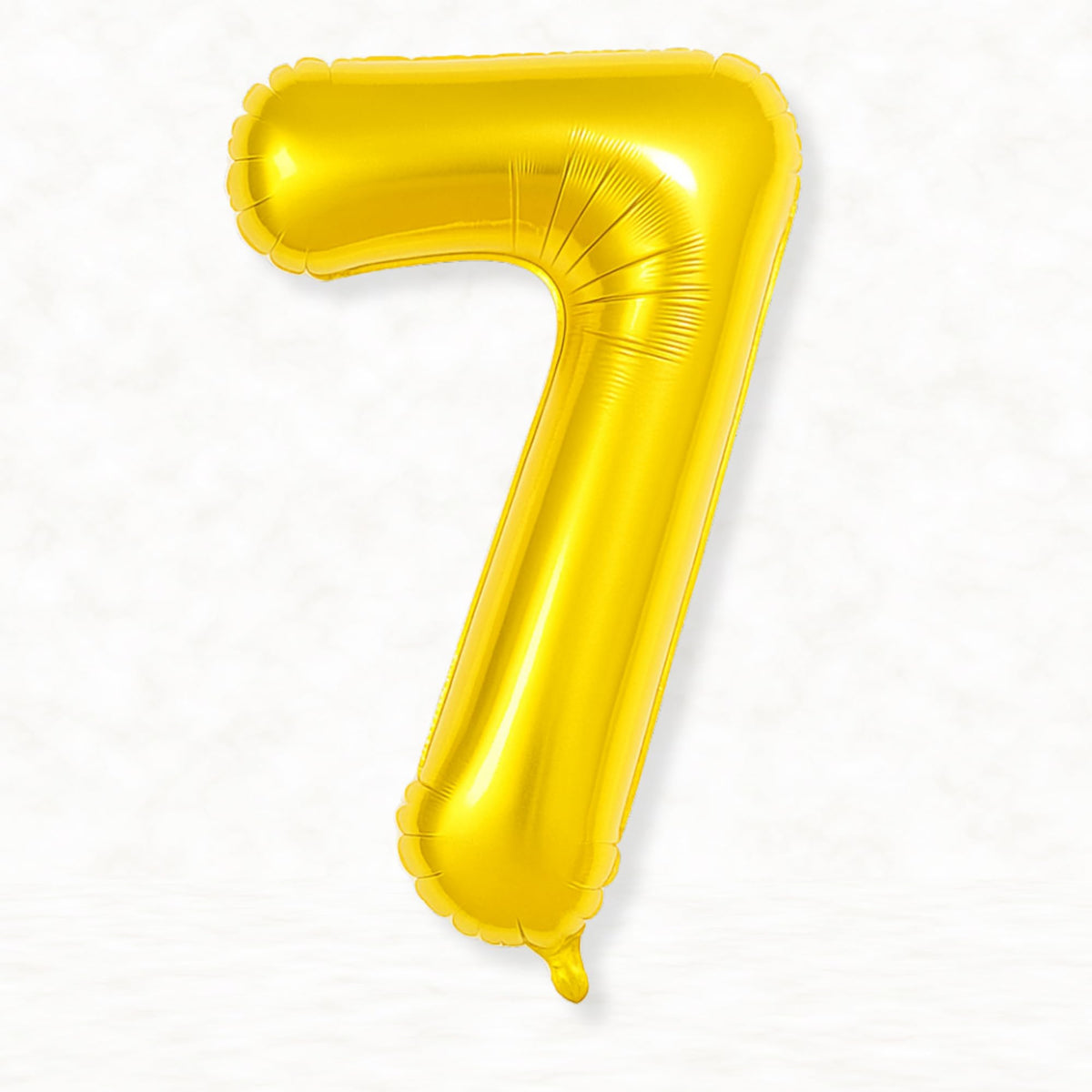 Flyloons 7 number Foil Balloon Gold 16 inch Size For Baby Kids Boys Girls Happy Birthday Anniversary Decoration Items 7th Year N