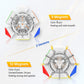 Gan Skewb 8 Magnets, Magnetic Speed Cube Gans Skewb Puzzle Cube Magic Cube Light-Weight Ges Pro 90° Corner Cutting For Children Adult Competition