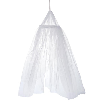 Minamzee Dollhouse Bed Curtain, 1/12 Miniature Bedroom Accessories, Dollhouse Furniture Curtain Decor(White)