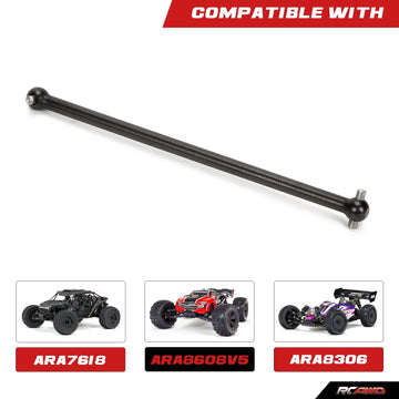 RCAWD Center Drive Shaft 116mm Dogbone for ARRMA 6S, 1/8 Outcast Kraton Talion Notorious Typhon & 1/7 Fireteam Upgrades, Hop Ups