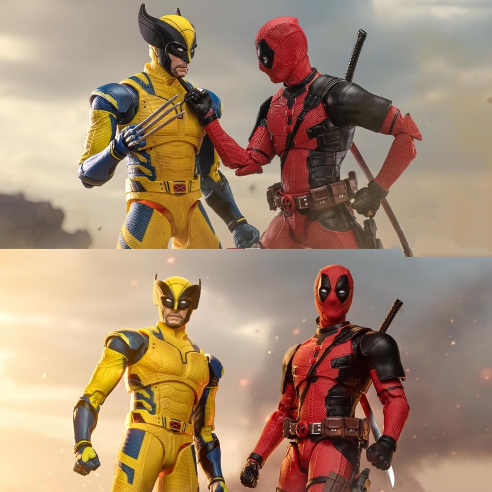 Lonullymege Wolverine And Dead Full Set 2-Pack Action Figure 7 Inch 1/10 Scale Legends Series Collectable Toys With Lots Of Accessories Gift(Wolverine & Dead)