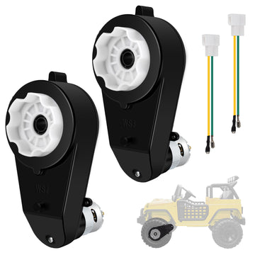 2Pcs 12V 40000RPM Gearbox with High Torque 12V DC Motor for Kids Ride on Car SUV UTV ATV Parts Electric Motor with Gear Box High