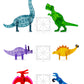 Magna-Tiles Dino World Xl 50-Piece Magnetic Construction Set, The Original Magnetic Building Brand