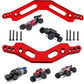 RCMYou Aluminum Front Rear Shock Tower Upgrades Part for 1/10 Arrma Senton/Granite,1/10 Outcast/Kraton 4S BLX 4WD,Red