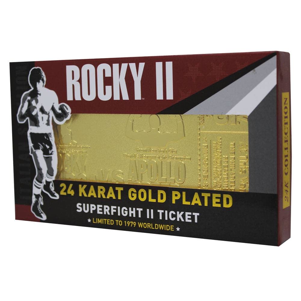 Rocky Ii Apollo Creed Limited Edition 24K Gold Plated Ticket