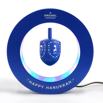 The Dreidel Company Hanukkah Floating Dreidels, Chanukkah Decorations (Levitating Dreidel On Disc)